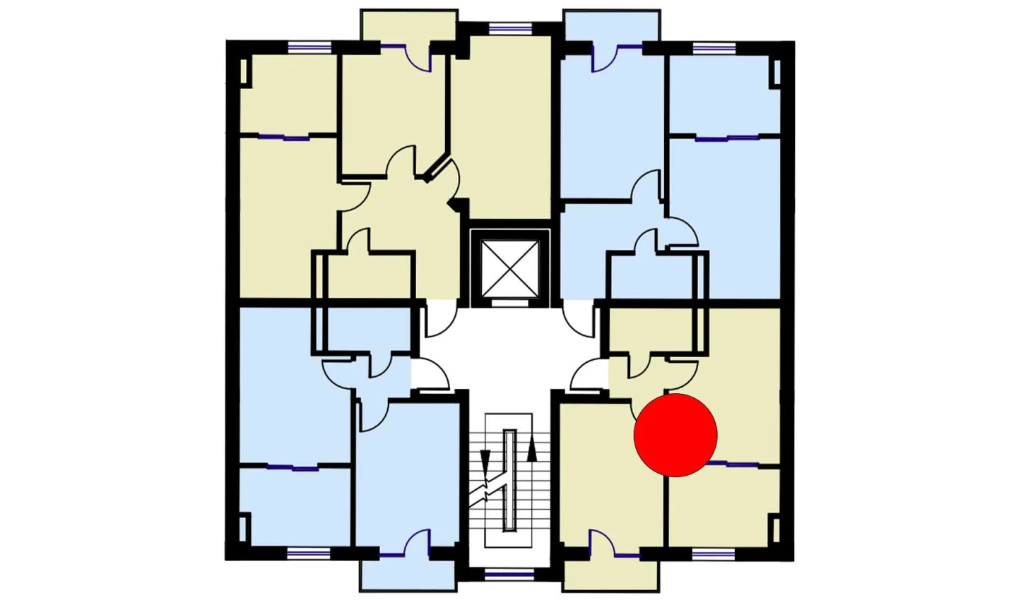 2-комнатная квартира 47.8 м²  2/2 этаж