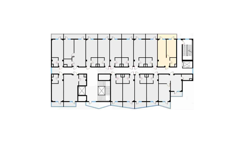 2-комнатная квартира 46.7 м²  5/7 этаж | Жилой комплекс Bochka Resort