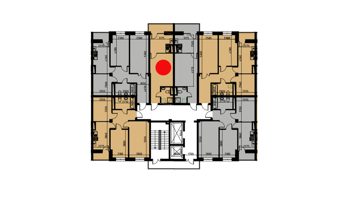 1-комнатная квартира 29.24 м²  8/8 этаж