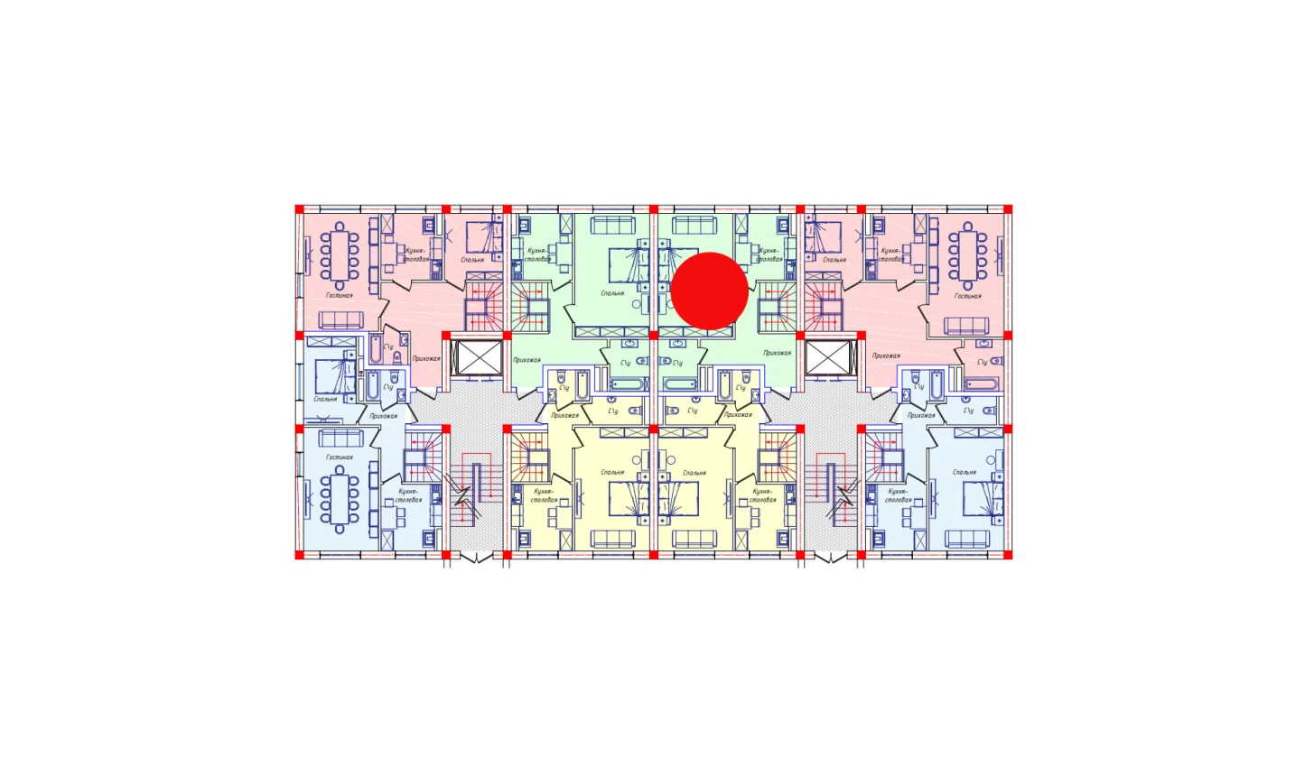 3-комнатная квартира 111.6 м²  1/1 этаж