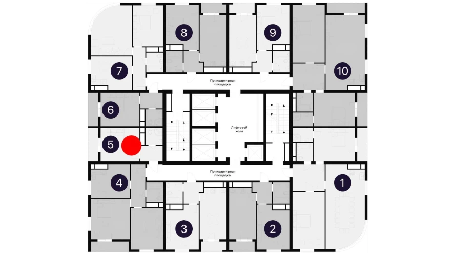 1-комнатная квартира 26.2 м²  14/14 этаж