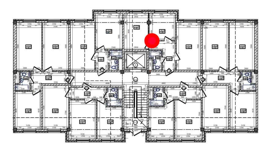 2-комнатная квартира 50.8 м²  1/1 этаж