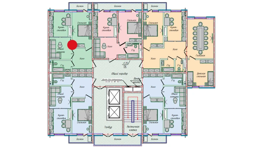 2-комнатная квартира 50.85 м²  16/16 этаж