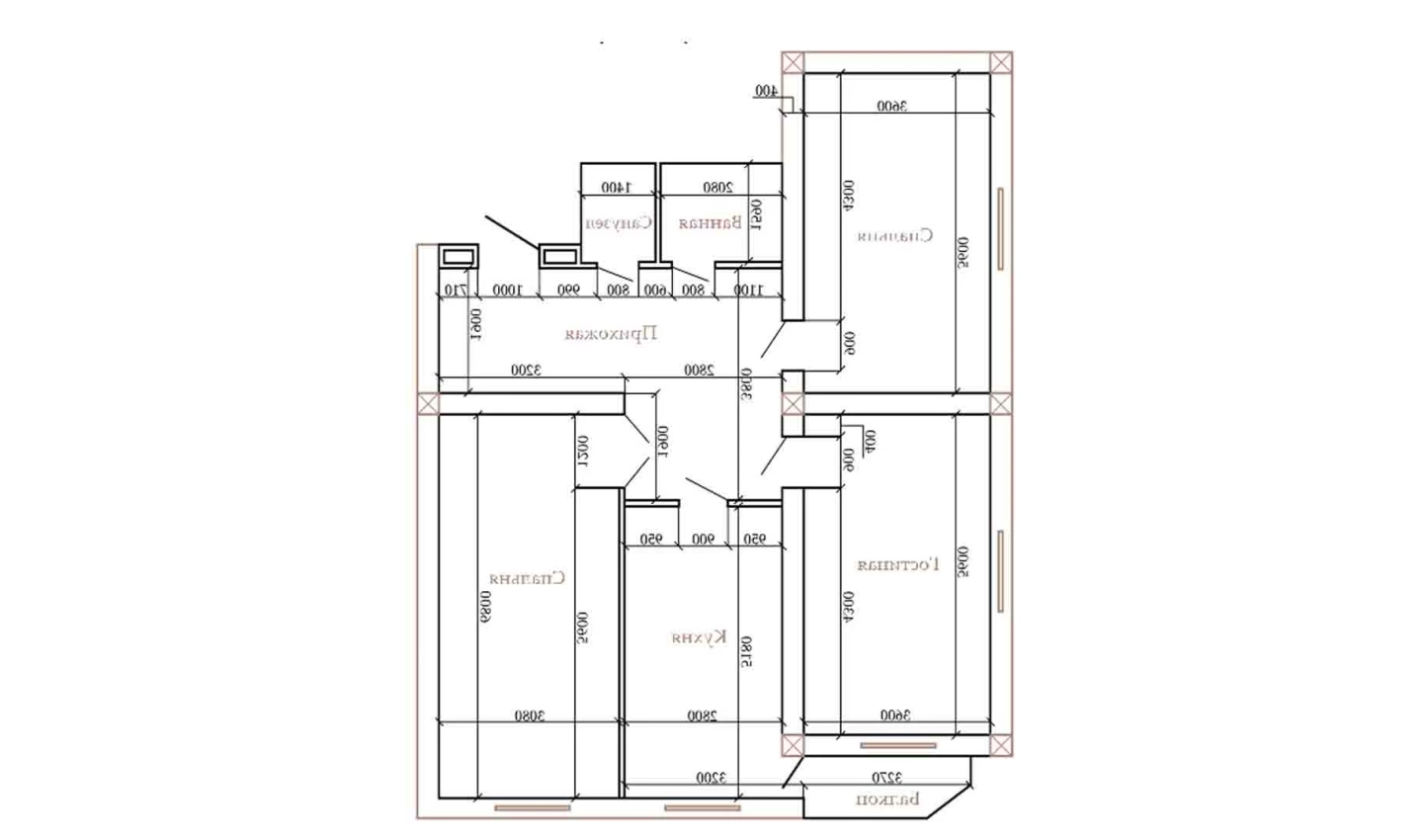 3-xonali xonadon 124.8 m²  7/7 qavat