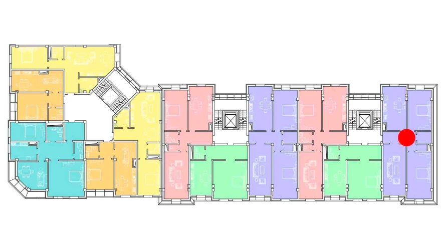 4-xonali xonadon 133 m²  8/8 qavat