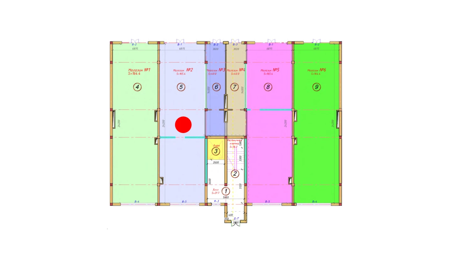 1-комнатная квартира 172.2 м²  1/1 этаж