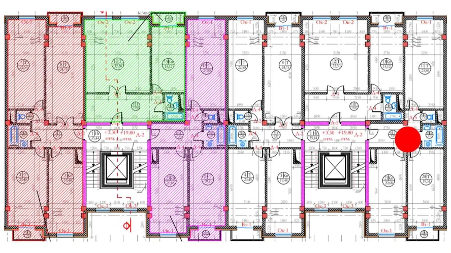 3-xonali xonadon 86 m²  3/8 qavat | Ziynat Capital Turar-joy majmuasi