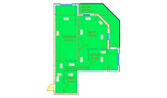 2-комн. квартира 80.8 м²  11/16 этаж | Жилой комплекс DO'MBIROBOD RESIDENCE