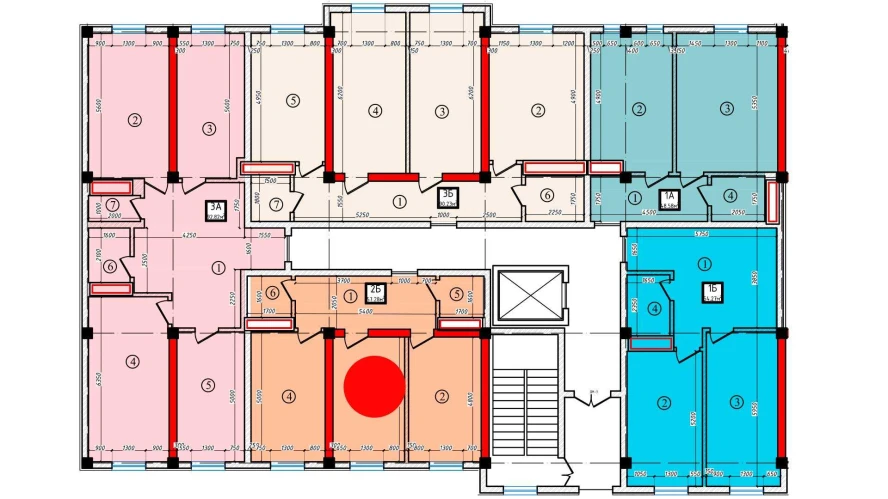 2-комнатная квартира 57.28 м²  2/2 этаж