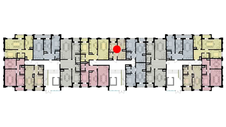 1-комнатная квартира 37.7 м²  3/3 этаж