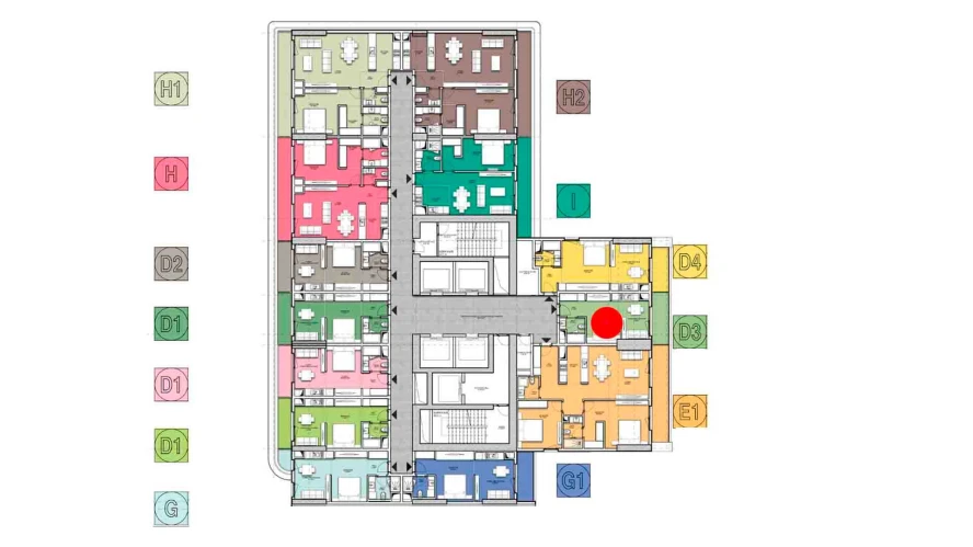 1-комнатная квартира 34.23 м²  5/5 этаж