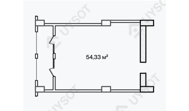 2-xonali xonadon 54.33 m²  15/15 qavat