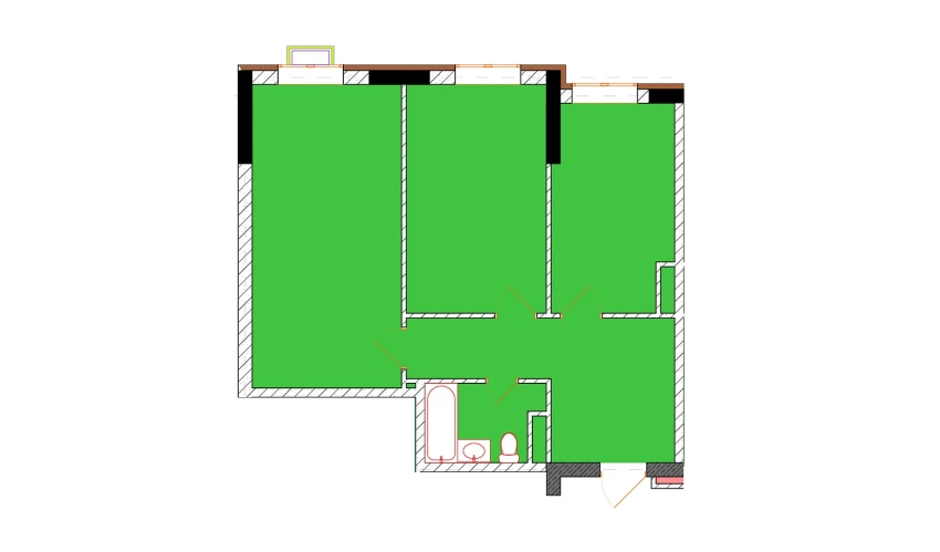 2-комнатная квартира 65 м²  7/9 этаж | Жилой комплекс Uchtepa Avenue