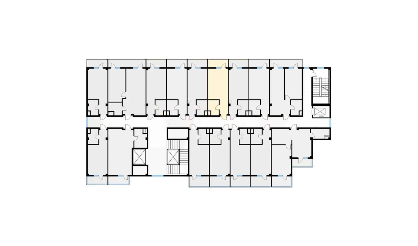 1-xonali xonadon 29.14 m²  3/7 qavat | Bochka Resort Turar-joy majmuasi