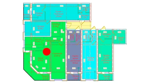 2-xonali xonadon 79.5 m²  3/16 qavat | DO'MBIROBOD RESIDENCE Turar-joy majmuasi