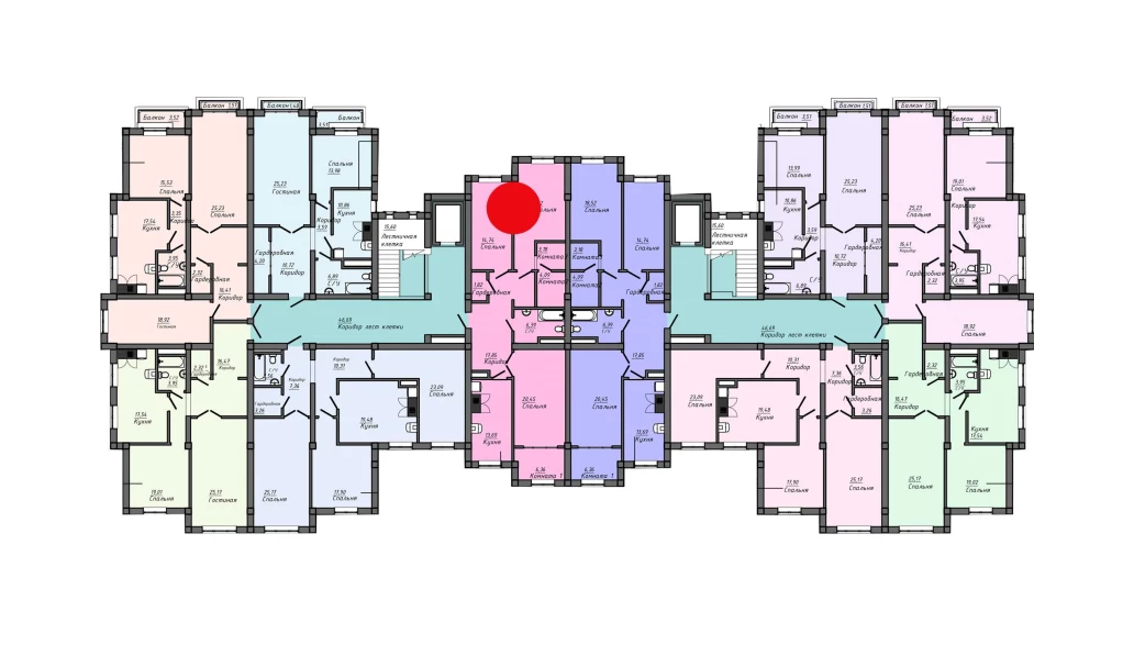 4-комнатная квартира 118 м²  2/2 этаж