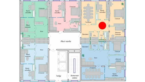 3-xonali xonadon 79.1 m²  1/12 qavat | SERGELI CITY Turar-joy majmuasi