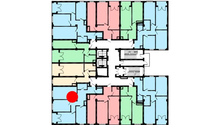 3-комнатная квартира 87.8 м²  15/15 этаж