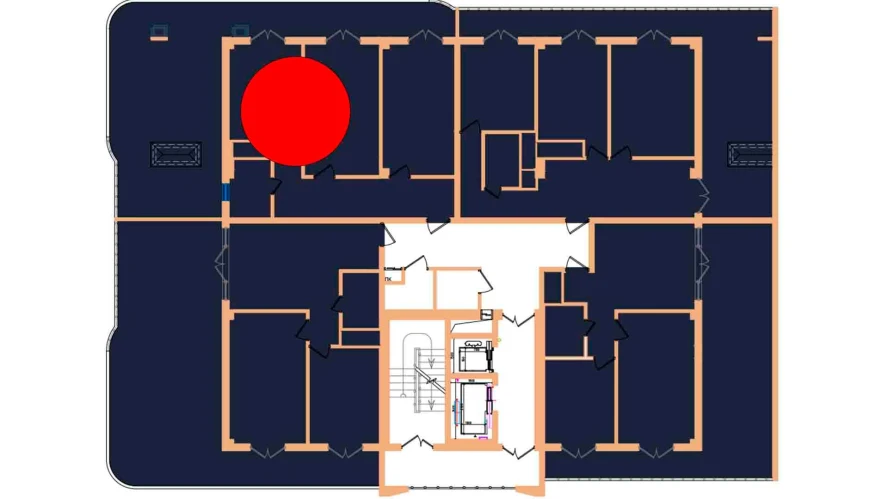 1-xonali xonadon 92.8 m²  17/17 qavat