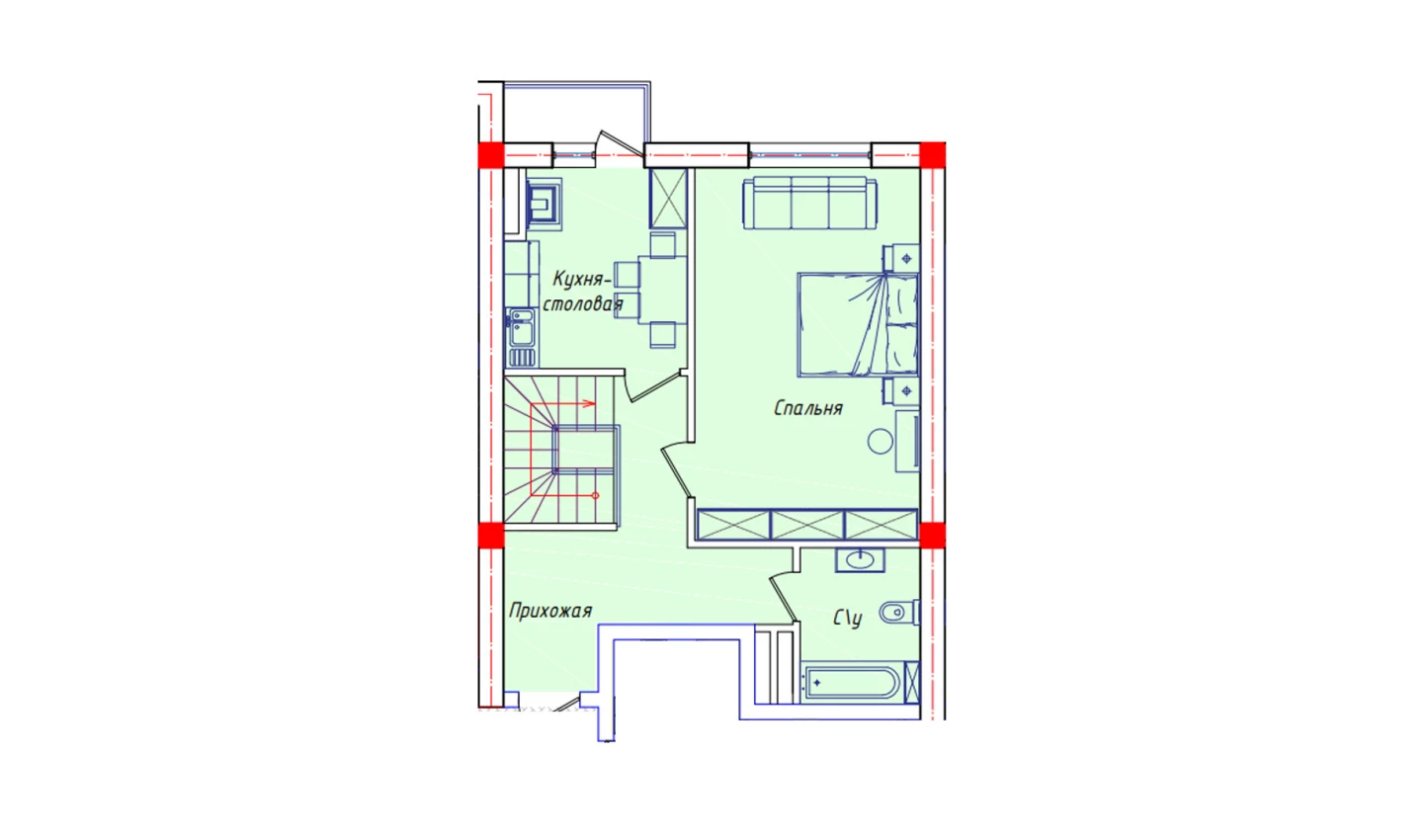 5-комнатная квартира 113.5 м²  7/7 этаж