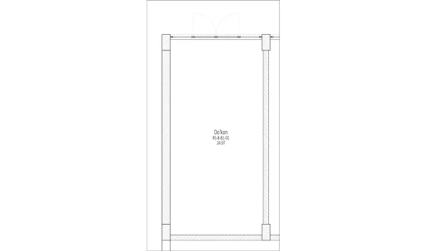 3-xonali xonadon 59.82 m²  1/6 qavat | TUSHLAR VODIYSI Turar-joy majmuasi