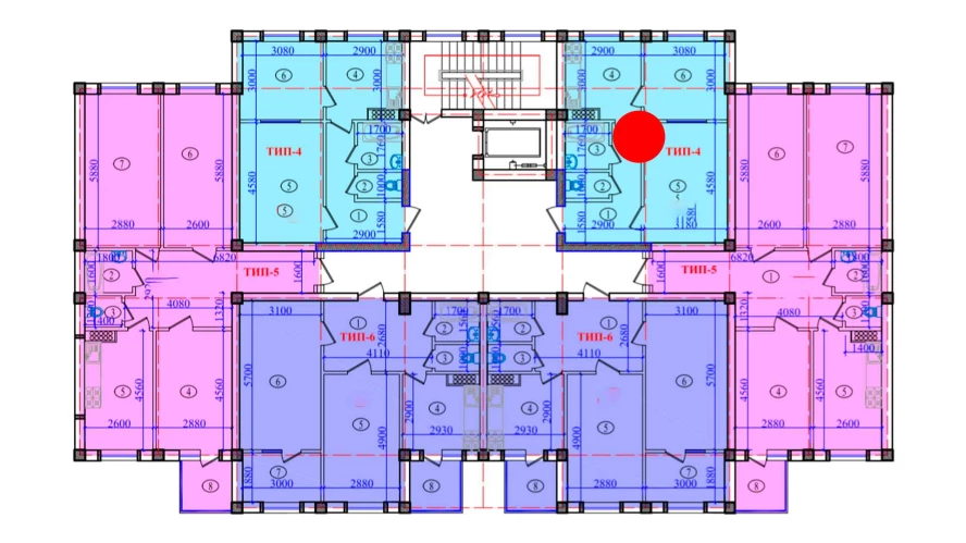 2-xonali xonadon 51.2 m²  8/8 qavat