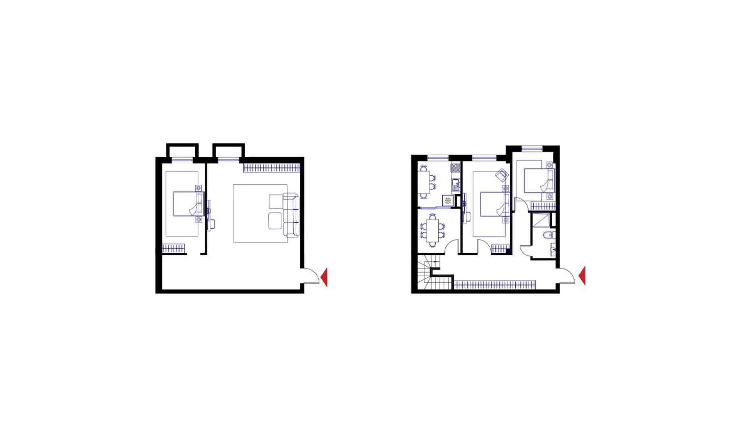 3-комнатная квартира 77.7 м²  1/1 этаж