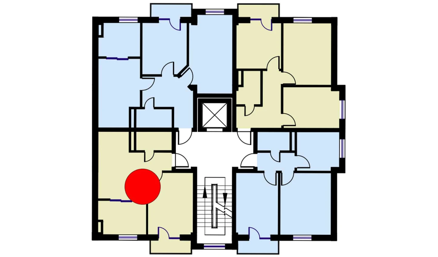 2-комнатная квартира 47.8 м²  5/5 этаж