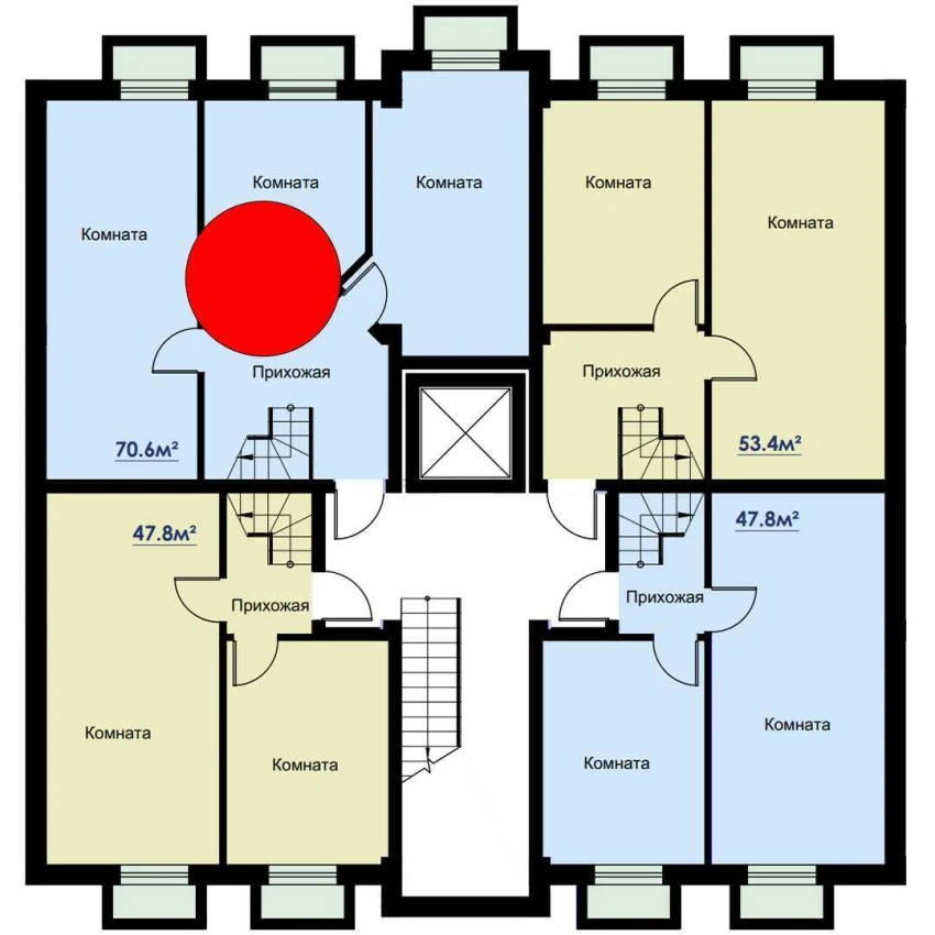 3-xonali xonadon 140.2 m²  1/6 qavat | CHOSHTEPA GARDEN Turar-joy majmuasi