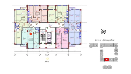 2-xonali xonadon 74.6 m²  16/16 qavat | Sam House (Qora Suv) Turar-joy majmuasi