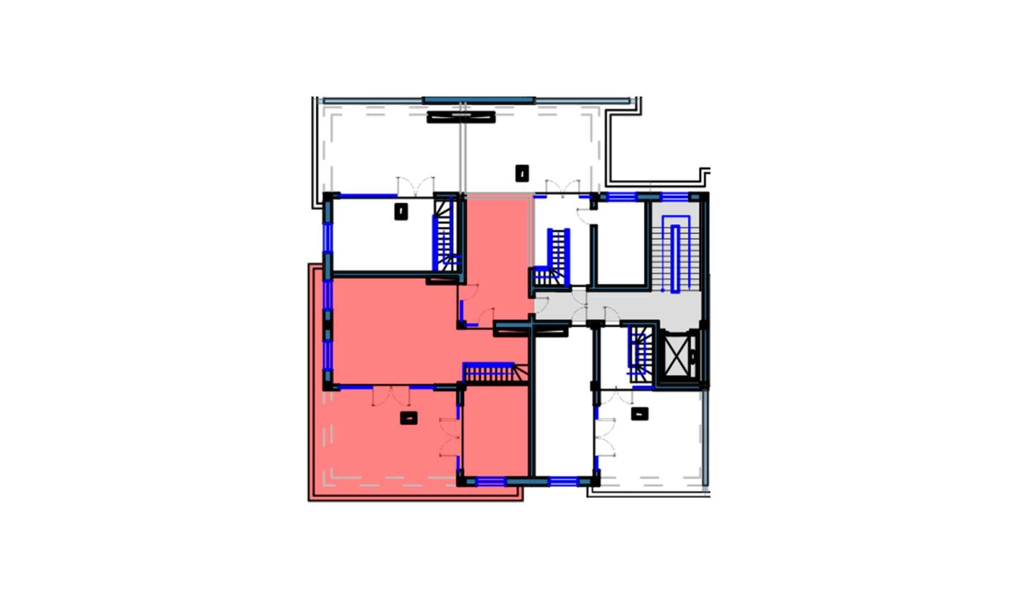 4-комнатная квартира 103 м²  9/9 этаж