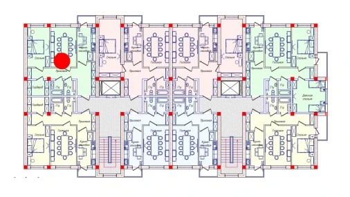 5-xonali xonadon 127.12 m²  7/8 qavat | STAR HOUSE RESIDENCE Turar-joy majmuasi