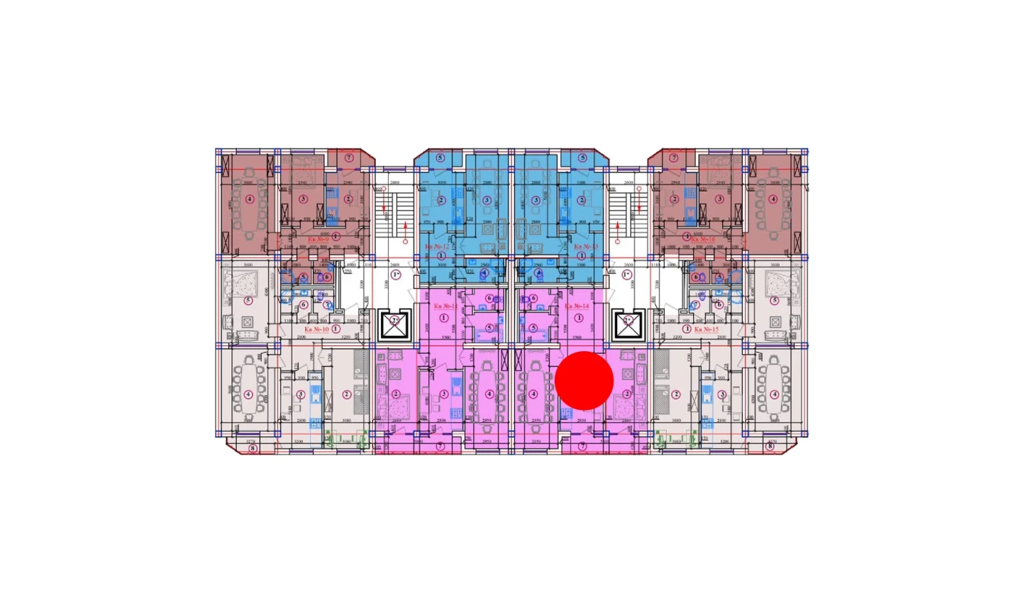 2-комнатная квартира 97.15 м²  8/8 этаж