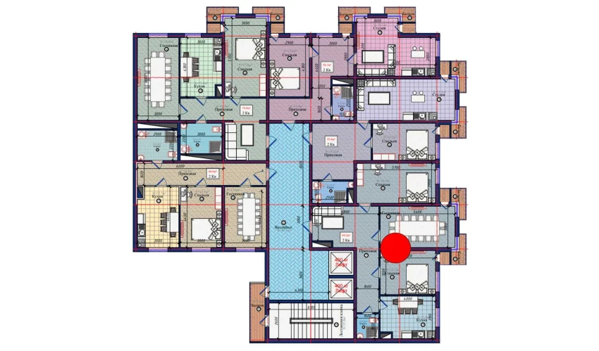 2-комнатная квартира 84.2 м²  1/10 этаж | Жилой комплекс NURAFSHON