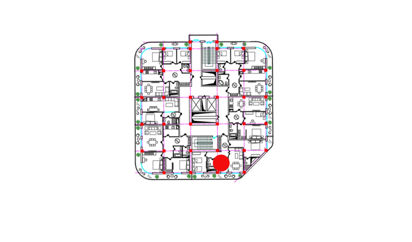 3-xonali xonadon 72.9 m²  18/18 qavat