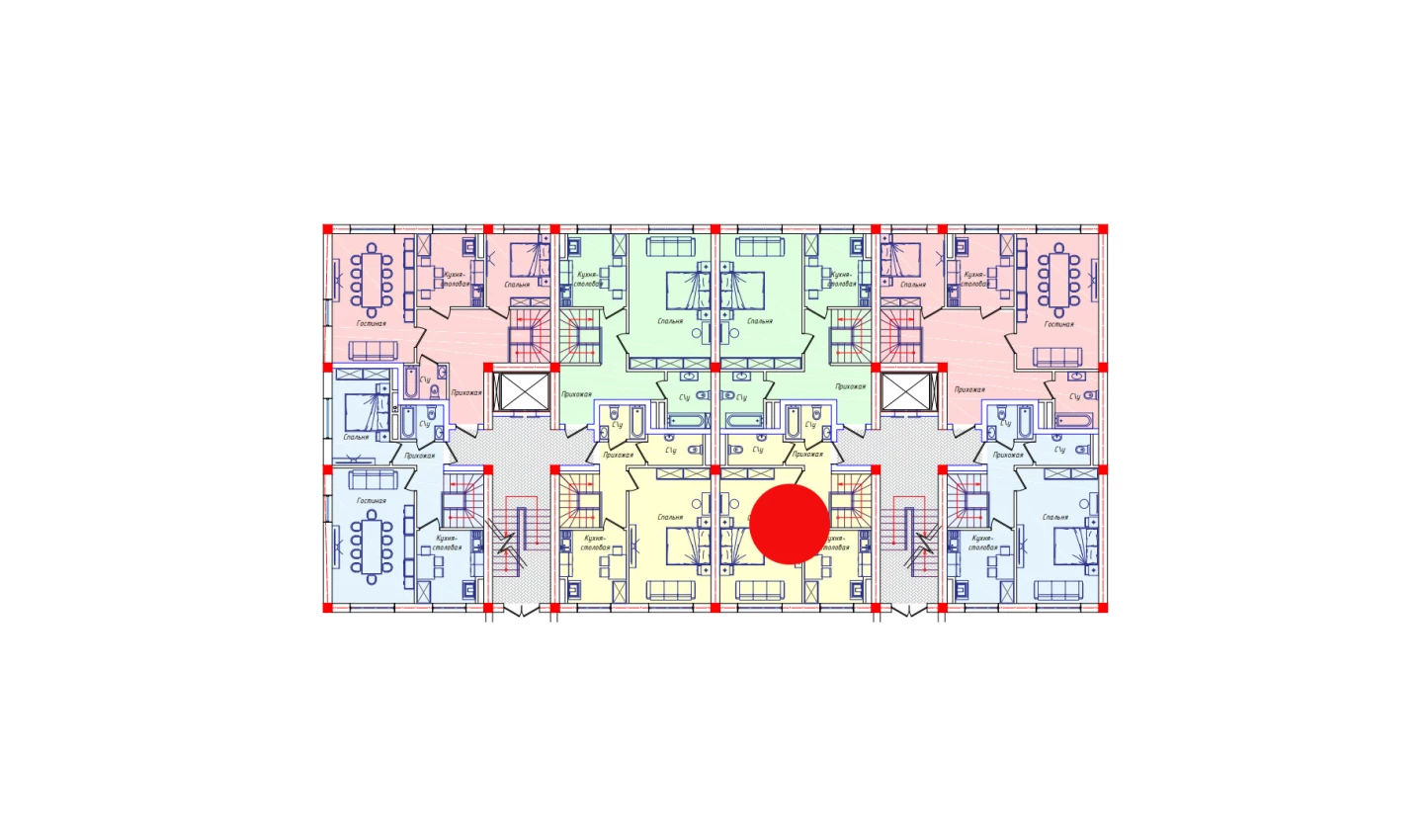 3-комнатная квартира 116.8 м²  1/1 этаж