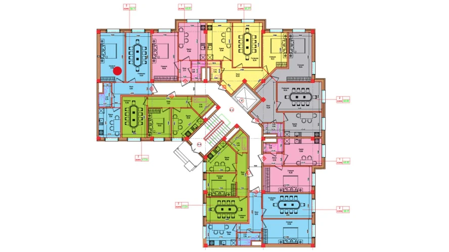 2-xonali xonadon 58.17 m²  1/1 qavat