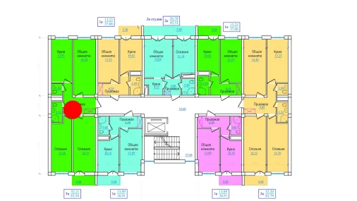 3-xonali xonadon 83.54 m²  2/9 qavat | PROVANS Turar-joy majmuasi