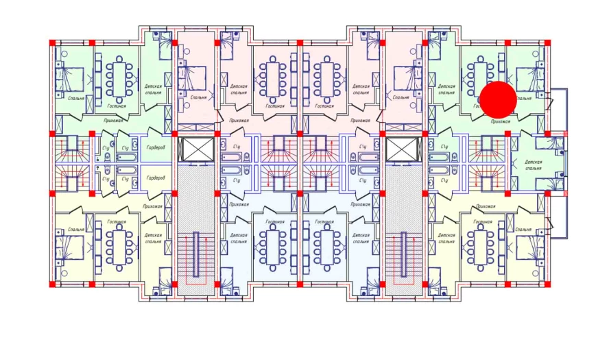 3-комнатная квартира 78.2 м²  8/8 этаж