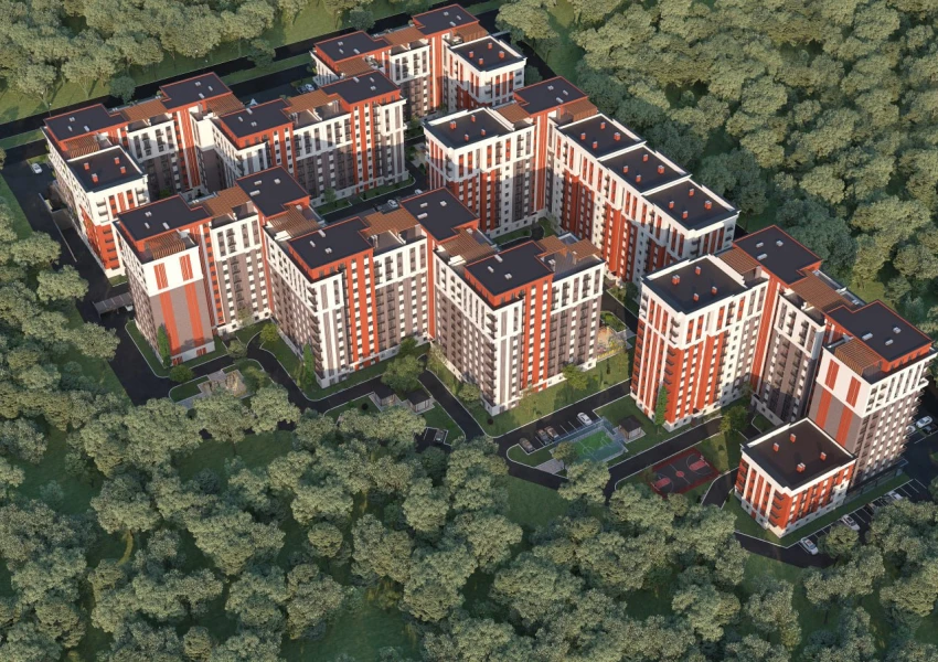 2-комн. квартира 196 м²  12/12 этаж | Жилой комплекс CHINARA PARK