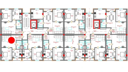 2-комнатная квартира 57.6 м²  11/12 этаж | Жилой комплекс CHINARA PARK