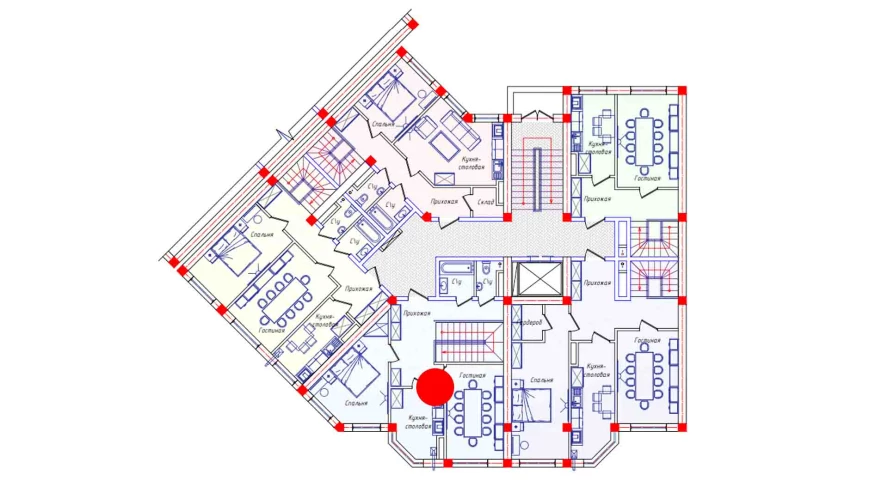 5-комнатная квартира 134.2 м²  1/1 этаж