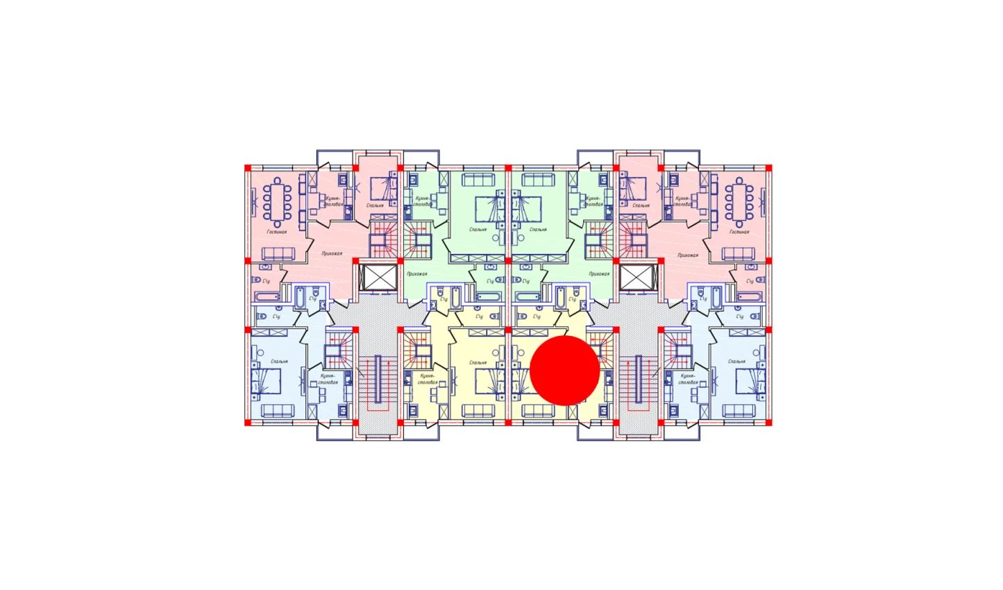 3-комнатная квартира 107.9 м²  7/7 этаж