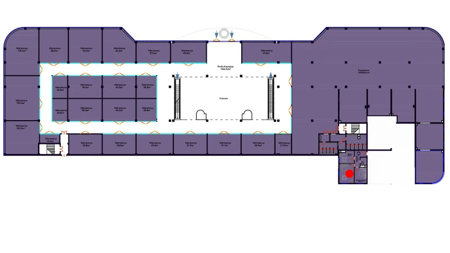 2-xonali xonadon 63.9 m²  1/1 qavat