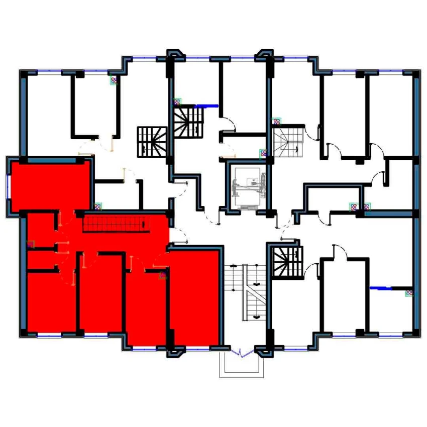 4-комнатная квартира 94 м²  1/1 этаж