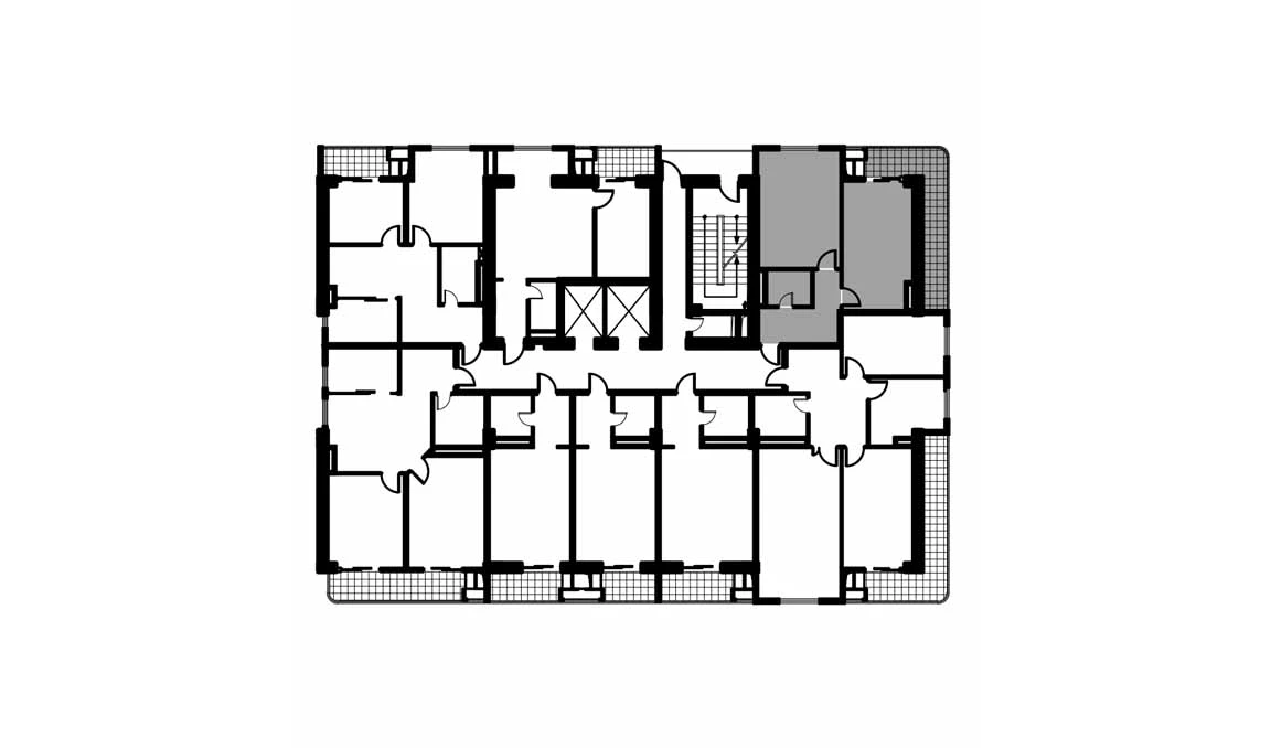 2-xonali xonadon 60.9 m²  11/11 qavat