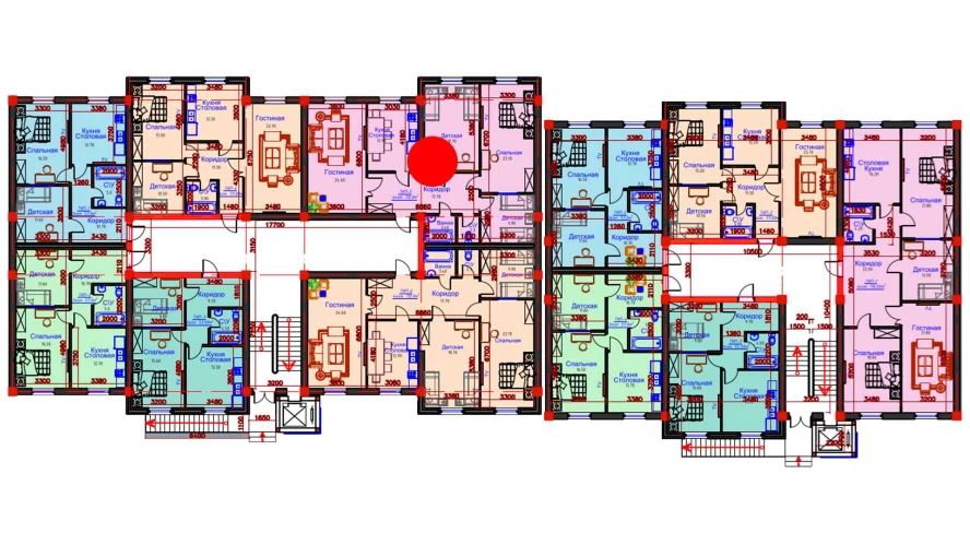 4-комнатная квартира 112 м²  1/1 этаж