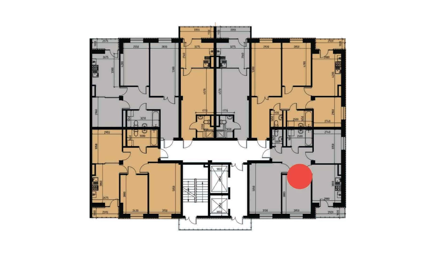 3-комнатная квартира 62.42 м²  10/10 этаж