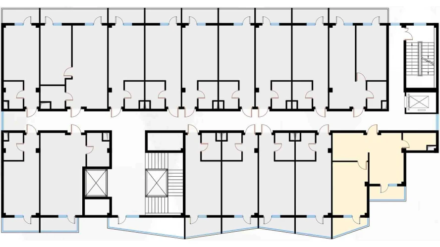 2-xonali xonadon 52.8 m²  6/7 qavat | Bochka Resort Turar-joy majmuasi