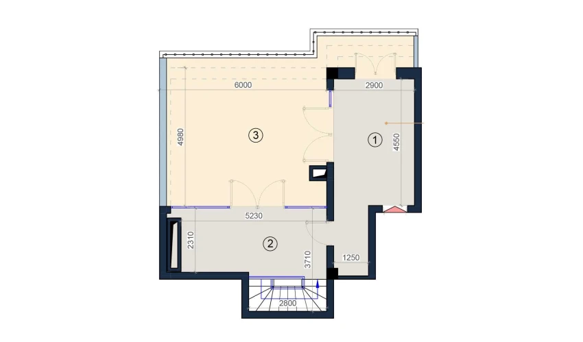 2-xonali xonadon 124 m²  9/9 qavat | KO'KSAROY Turar-joy majmuasi